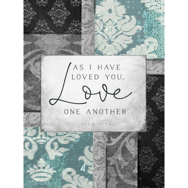 Trinx Love One Another 2 Wrapped Canvas Print Wayfair